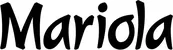Produktbeispiel Schriftzug - Mariola