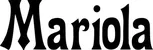 Produktbeispiel Schriftzug - Mariola