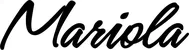 Produktbeispiel Schriftzug - Mariola