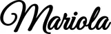 Produktbeispiel Schriftzug - Mariola