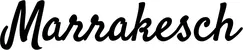 Produktbeispiel Schriftzug - Marrakesch