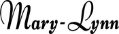 Produktbeispiel Schriftzug - Mary-Lynn