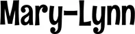Produktbeispiel Schriftzug - Mary-Lynn