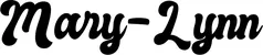 Produktbeispiel Schriftzug - Mary-Lynn