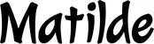Produktbeispiel Schriftzug - Matilde