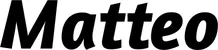 Produktbeispiel Schriftzug - Matteo