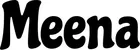 Produktbeispiel Schriftzug - Meena