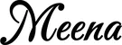 Produktbeispiel Schriftzug - Meena