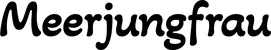 Produktbeispiel Schriftzug - Meerjungfrau