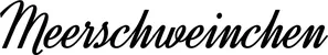 Produktbeispiel Schriftzug - Meerschweinchen