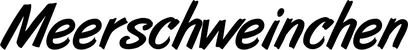 Produktbeispiel Schriftzug - Meerschweinchen