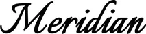 Produktbeispiel Schriftzug - Meridian