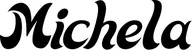 Produktbeispiel Schriftzug - Michela