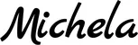 Produktbeispiel Schriftzug - Michela