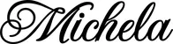 Produktbeispiel Schriftzug - Michela