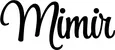 Produktbeispiel Schriftzug - Mimir