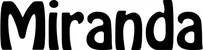 Produktbeispiel Schriftzug - Miranda