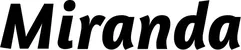 Produktbeispiel Schriftzug - Miranda