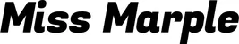 Produktbeispiel Schriftzug - Miss Marple