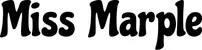 Produktbeispiel Schriftzug - Miss Marple