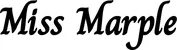 Produktbeispiel Schriftzug - Miss Marple