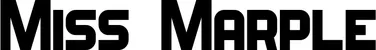 Produktbeispiel Schriftzug - Miss Marple