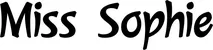 Produktbeispiel Schriftzug - Miss Sophie