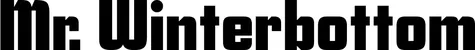 Produktbeispiel Schriftzug - Mr. Winterbottom