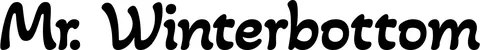 Produktbeispiel Schriftzug - Mr. Winterbottom