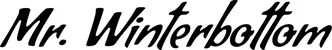 Produktbeispiel Schriftzug - Mr. Winterbottom