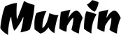 Produktbeispiel Schriftzug - Munin