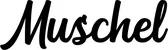 Produktbeispiel Schriftzug - Muschel