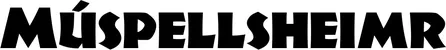 Produktbeispiel Schriftzug - Múspellsheimr