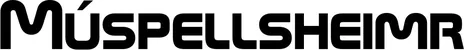 Produktbeispiel Schriftzug - Múspellsheimr