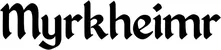 Produktbeispiel Schriftzug - Myrkheimr