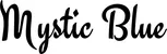 Produktbeispiel Schriftzug - Mystic Blue