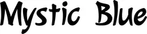 Produktbeispiel Schriftzug - Mystic Blue