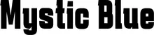 Produktbeispiel Schriftzug - Mystic Blue