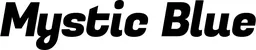 Produktbeispiel Schriftzug - Mystic Blue