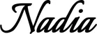 Produktbeispiel Schriftzug - Nadia