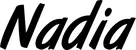 Produktbeispiel Schriftzug - Nadia