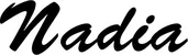 Produktbeispiel Schriftzug - Nadia