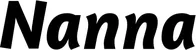 Produktbeispiel Schriftzug - Nanna