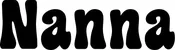 Produktbeispiel Schriftzug - Nanna
