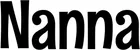 Produktbeispiel Schriftzug - Nanna