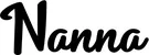 Produktbeispiel Schriftzug - Nanna