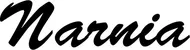 Produktbeispiel Schriftzug - Narnia