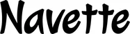 Produktbeispiel Schriftzug - Navette