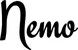 Produktbeispiel Schriftzug - Nemo