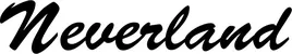 Produktbeispiel Schriftzug - Neverland
